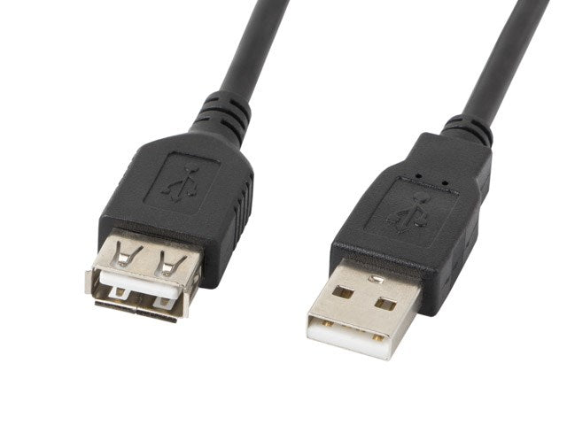 Lanberg CA-USBE-10CC-0007-BK USB cable USB 2.0 0.7 m USB A Black
