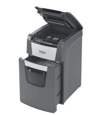 Rexel AutoFeed+ 150M automatic shredder, P-5, micro cut (2x15mm), 150 sheets, 44 litre bin