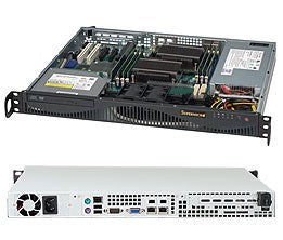 Supermicro SuperChassis 512F-350B1 Rack Black 350 W