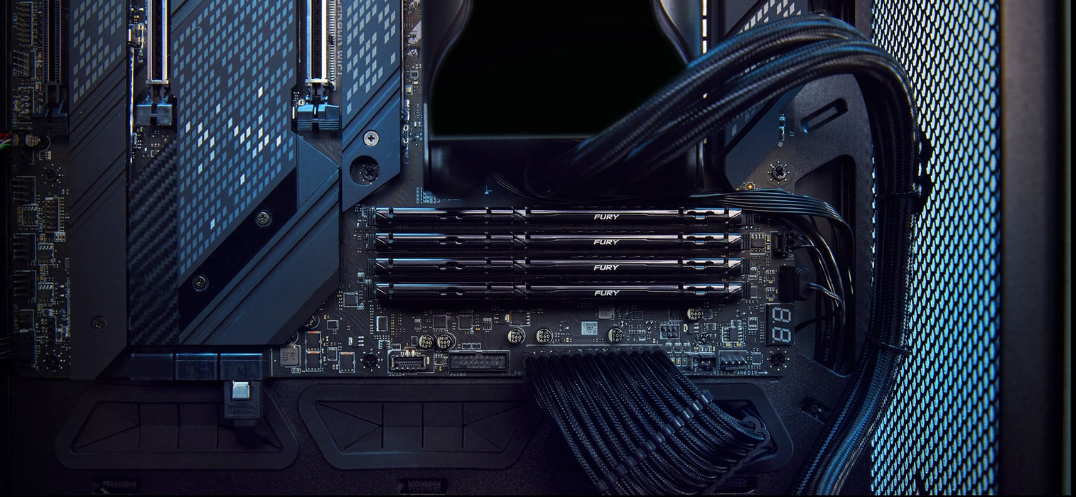 Kingston FURY Beast - DDR5 - kit - 16 GB: 2 x 8 GB - DIMM 288-pin - 5600 MT/s / PC5-44800 - CL36 - 1.25 V - unbuffered - on-die ECC - black