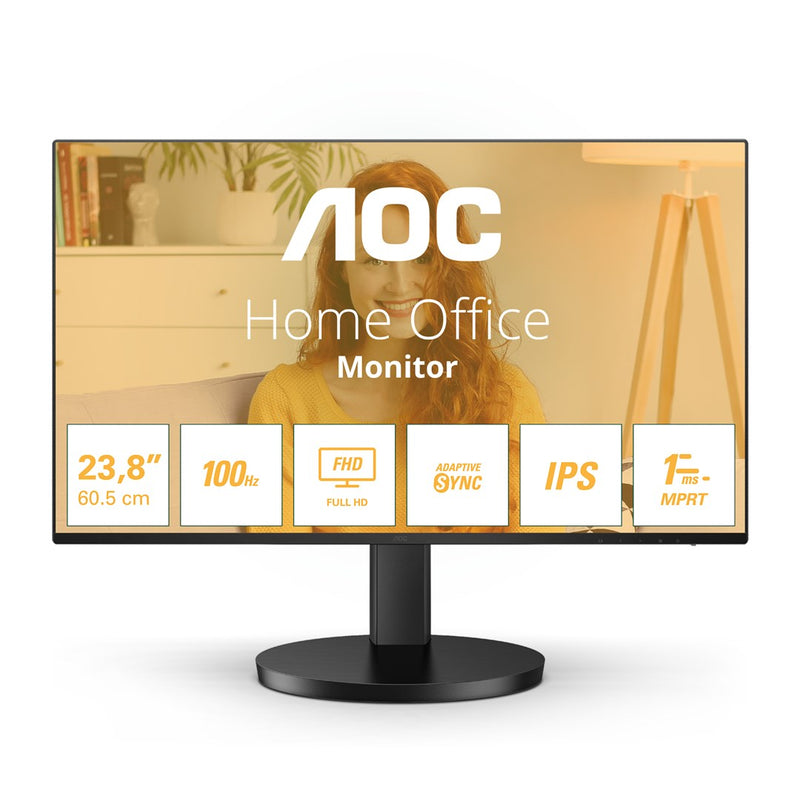 AOC 24B3HA2 Computermonitor 60,5 cm (23.8 Zoll) 1920 x 1080 Pixel Full HD LED Schwarz