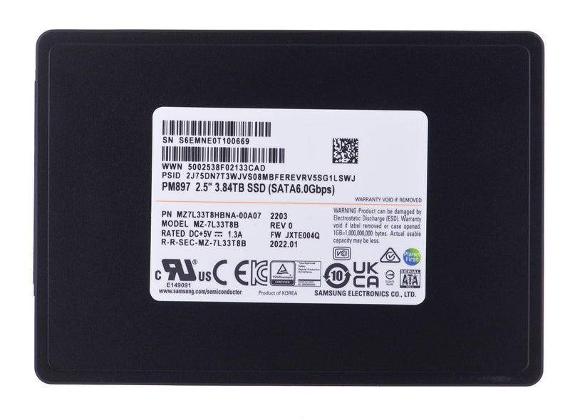 SSD Samsung PM897 3.84TB SATA 2.5" MZ7L33T8HBNA-00A07 (DWPD 3)