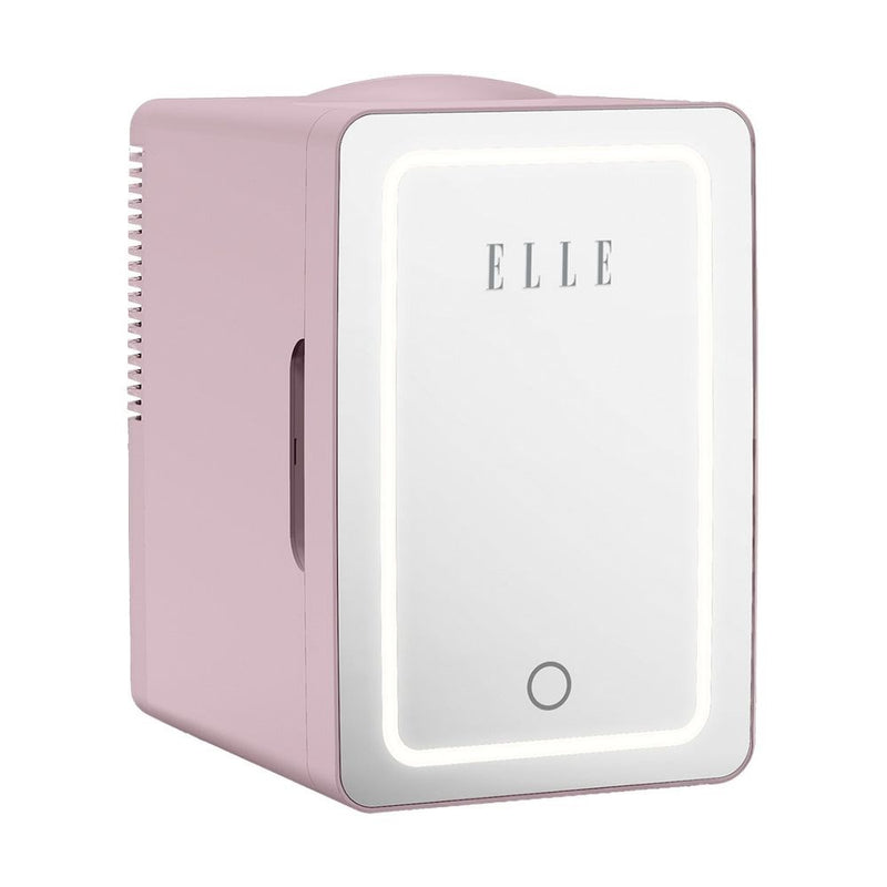 ELLE Home ESDAF01PUEU 6L Mini Fridge with LED Makeup Mirror Purple
