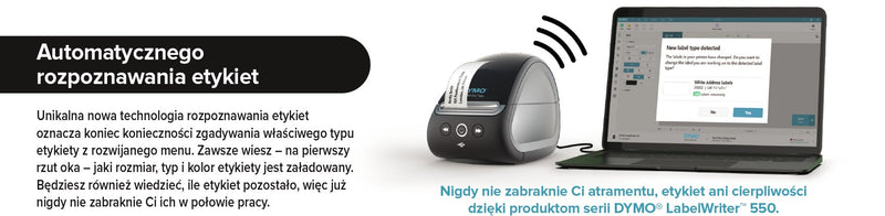 DYMO LabelWriter 550 Label Printer | Label Maker with Direct Thermal Printing | Automatic Label Recognition | Prints Address LabelsShipping LabelsBarc