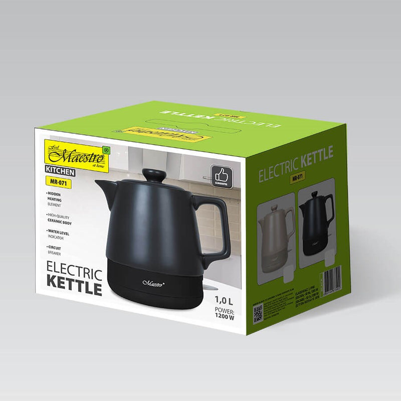 Electric kettle MAESTRO MR-071 1 l Black