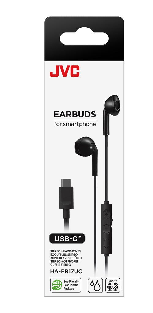 JVC HA-FR17UC In-ear wired headphones USB Type-C Black