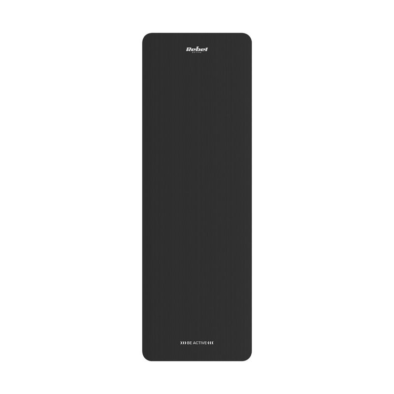 REBEL ACTIVE black gymnastic exercise mat