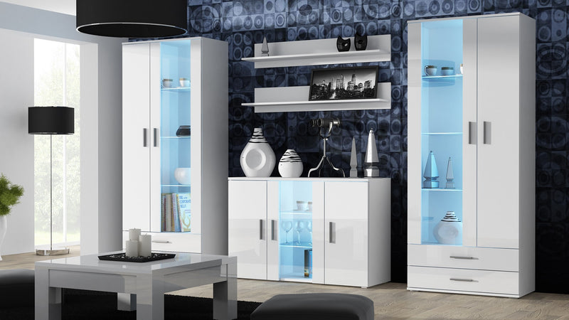 Cama sideboard 120 cm SOHO S7 white/white gloss