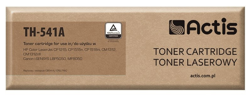 Actis TH-541A Toner (ersetzt HP 125A CB541A, Canon CRG-716C; Standard; 1500 Seiten; Cyan)