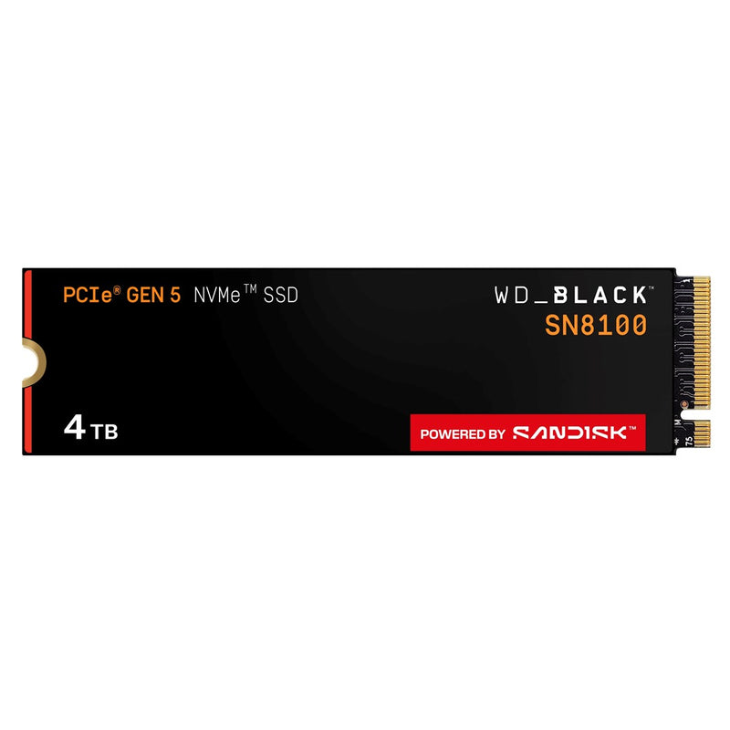 WD_BLACK SN8100 WDS400T1X0M-00CMT0 - SSD - encrypted - 4 TB - internal - M.2 2280 - PCI Express 5.0 x4 (NVMe) - TCG Opal Encryption 2.02