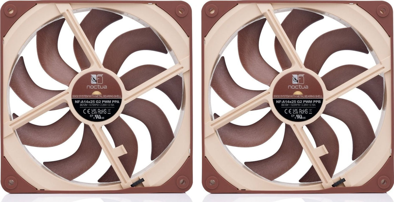NOCTUA 140mm NF-A14x25 G2 PWM Sx2 PP fan