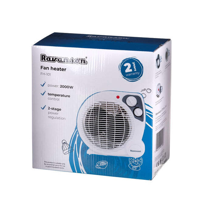 Ravanson FH-101 electric space heater Fan electric space heater Indoor White 2000 W