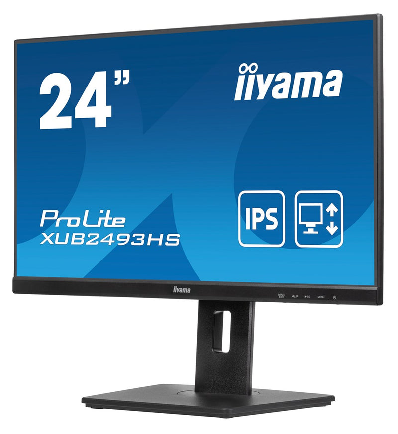 IIYAMA XUB2493HS-B6 24inch ETE IPS-panel 1920x1080 100Hz 250cd/m Speakers HDMI DisplayPort
