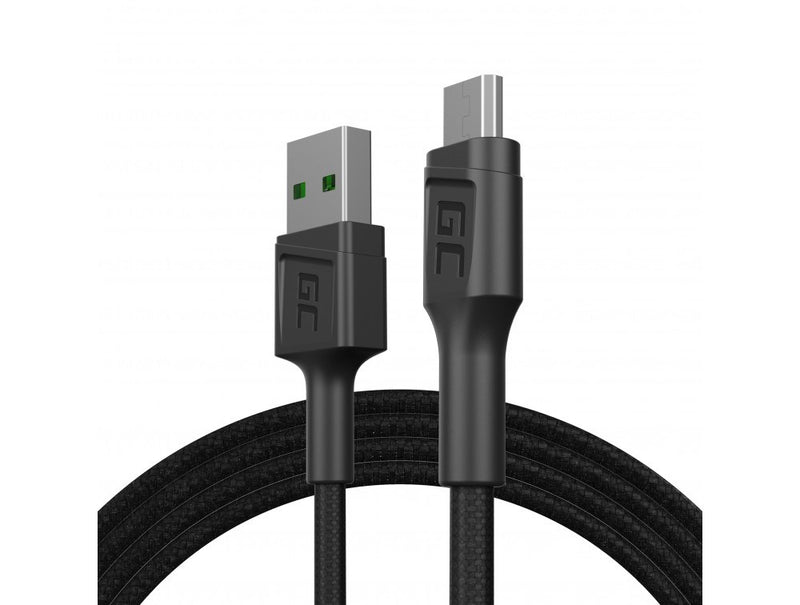 Greencell Powerstream Cable USB-A Micro USB Ultra Charge QC 3.0 120cm