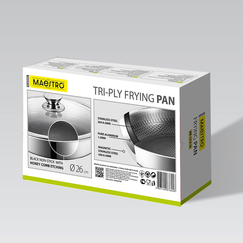 Frying pan with lid MAESTRO MR-1216 26 cm (MR-1216-26)