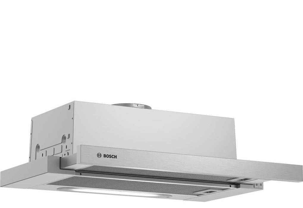 Bosch Serie 4 DFT63AC50 cooker hood Semi built-in (pull out) Silver 360 m3/h