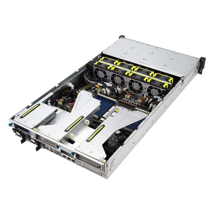 ASUS RS521A-E12-RS24U Socket SP5 Rack (2U) Black, Silver