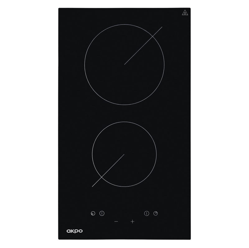 Akpo PKA 30 830/2 hob Black Built-in 30 cm 2 zone(s)
