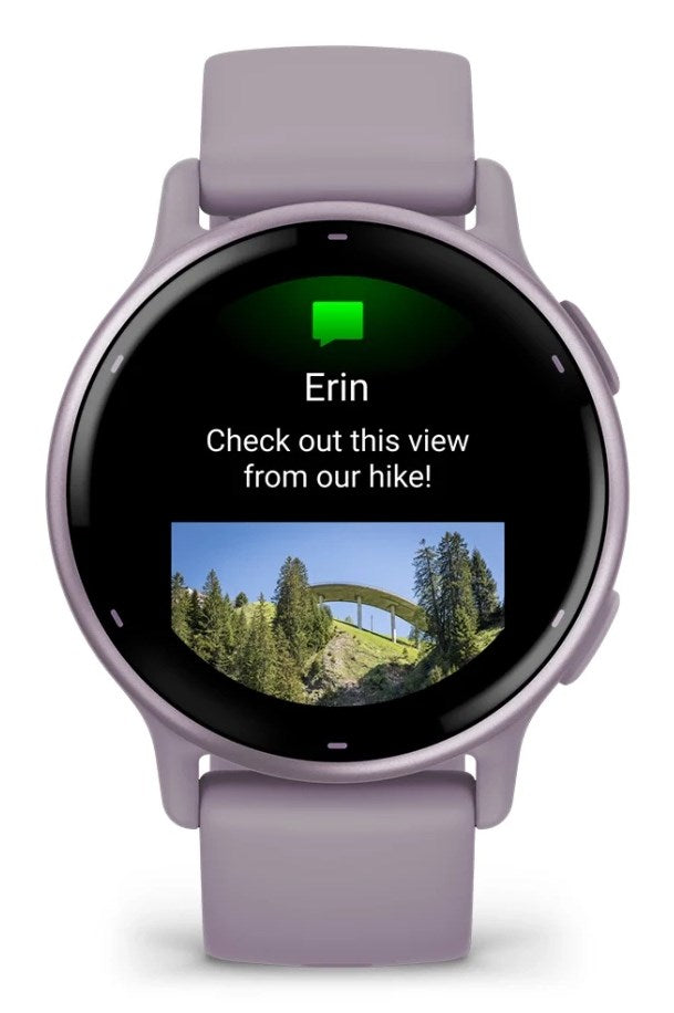 Garmin Vivoactive 5 3,05 cm (1.2") AMOLED numérique 390 x 390 pixels Écran tactile Violet Wi-Fi GPS (satellite)