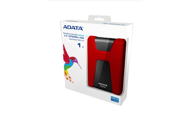 ADATA DashDrive Durable HD650 externe Festplatte 1000 GB Rot