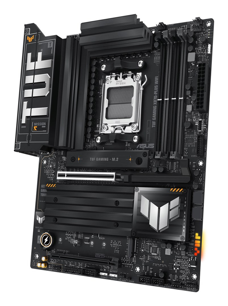 ASUS TUF GAMING X870-PLUS WIFI - Motherboard - ATX - Socket AM5 - AMD X870 Chipset - USB4, USB-C 3.2 Gen 2x2, USB 3.2 Gen 2, USB 3.2 Gen 1 - Wi-Fi 7,