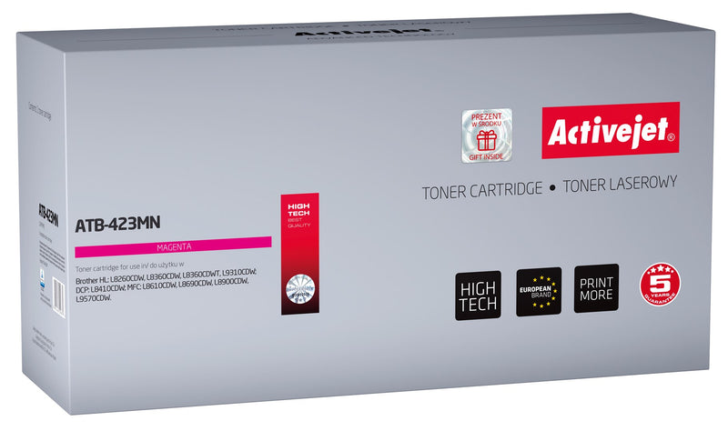 Activejet ATB-423MN Toner (ersetzt Brother TN-423M; Supreme; 4000 Seiten; Magenta)