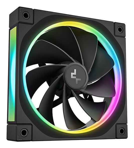 Ventilateur de boîtier DeepCool FL12R-3 IN 1 pour ordinateur, 12 cm, Noir, 3 pièce(s)