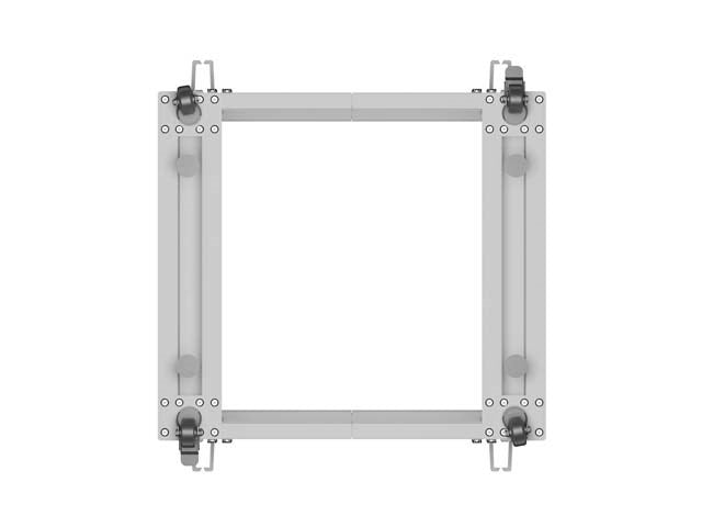 LANBERG OPEN RACK 19" 15U 600X600-1100 ADJUSTABLE GREY