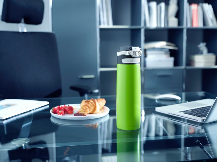 Leifheit 03277 travel mug 600 ml Black, Green Stainless steel