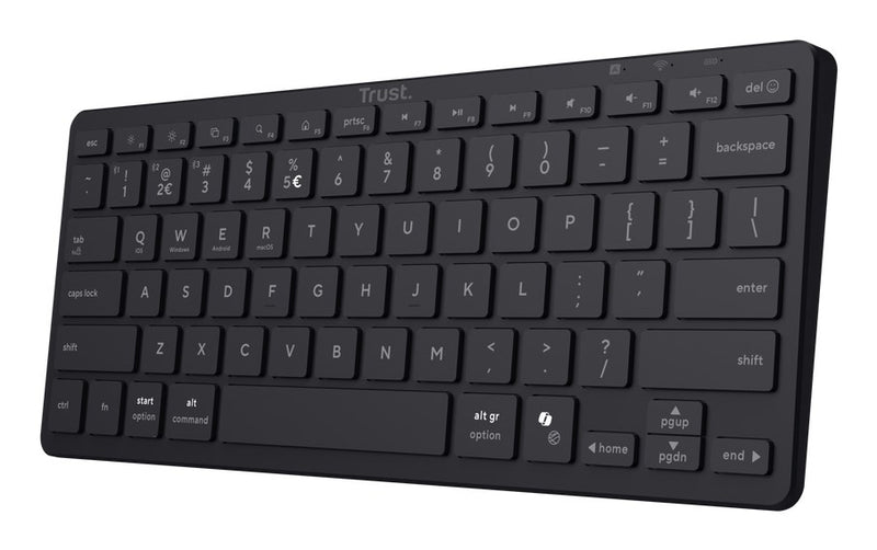 Trust Nado II keyboard Home/Office USB + Bluetooth QWERTY US English Black