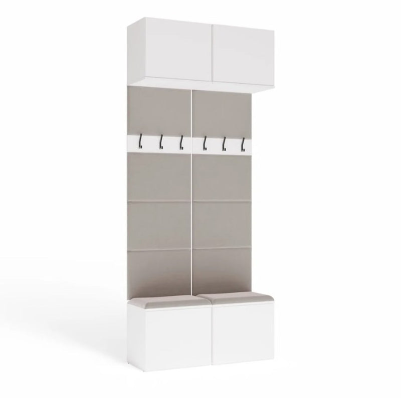 HAGA II 2W White Wardrobe