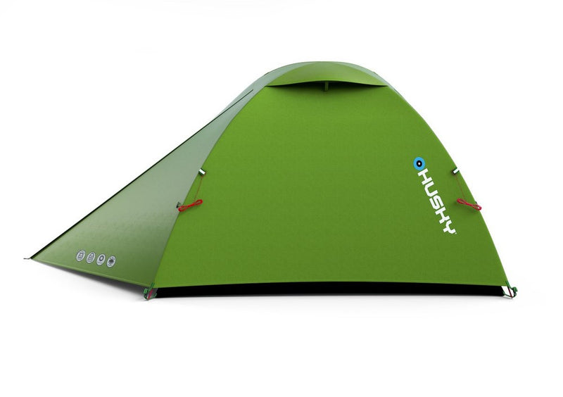 Husky SAWAJ 2 Zweipersonen-Trekkingzelt, 215 × 230 × 120 cm, 2,2 kg, grün