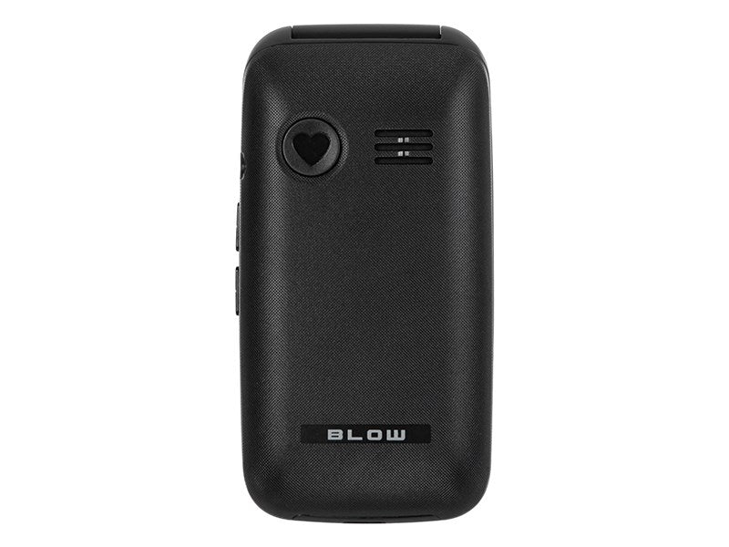 BLOW Black Phone for Seniors with a Flip Cover S24