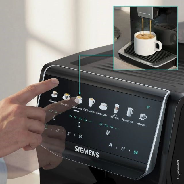 Siemens EQ500 iAroma TP553E07 15 bar espresso machine | Piano black