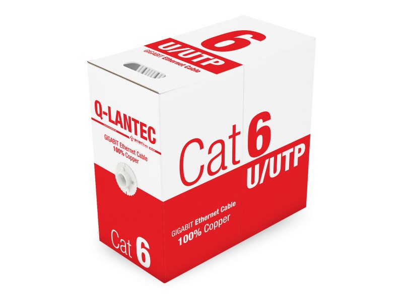 Câble réseau A-LAN KIU6PVC305Q 305 m Cat6 U/UTP (UTP) Gris