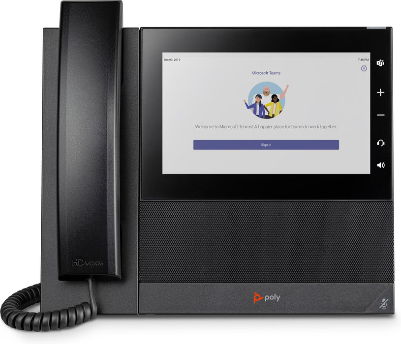 Poly CCX 600 - For Microsoft Teams - VoIP phone with caller ID/call waiting - SIP, RTP, RTCP - 24 lines - black
