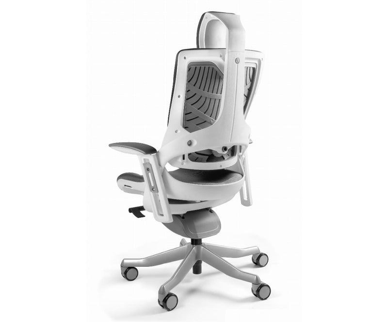 Wau 2 BL416 office chair, snowy/white fabric