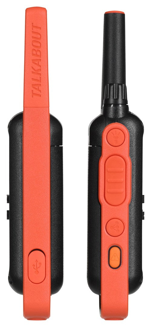 Motorola T82 Twin Pack two-way radio 16 channels Black,Orange