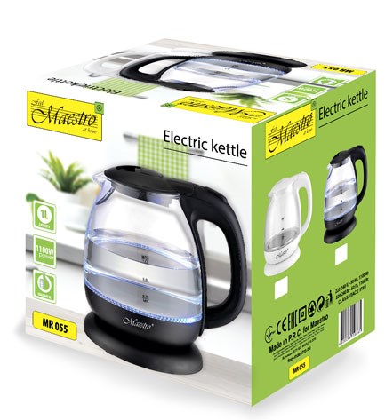 MAESTRO MR-055 electric kettle 1 L 1100 W (MR-055-WHITE) White