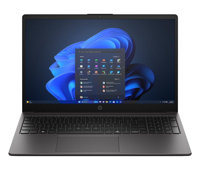 HP 255R G10 laptop with AMD Ryzen™ 5 7535U, 39.6 cm (15.6") Full HD, 8 GB DDR5 RAM, 512 GB SSD, Wi-Fi 6 (802.11ax), Windows 11 Home, black