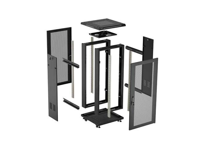 Lanberg FF01-6618-23B rack cabinet 18U Freestanding rack Black