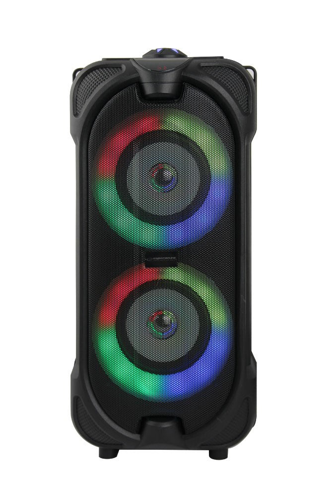 Enceinte Bluetooth FM LED RVB 10W noire Esperanza EP157