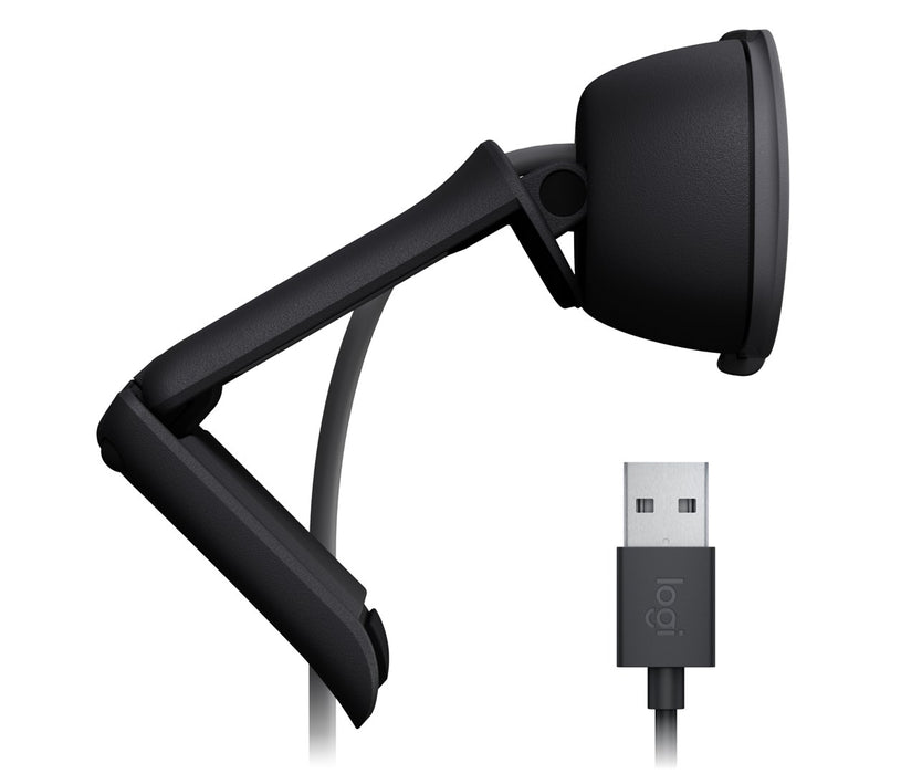 Logitech BRIO 100 - Webcam - colour - 2 MP - 1920 x 1080 - 1080p, 720p - audio - USB