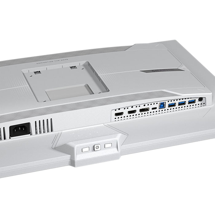 GIGABYTE M27UP ICE 27” 4K UHD Gaming Monitor - Dual Mode (4K 160Hz or FHD 320Hz), 3840 x 2160, 1ms, 350 cd/m2, FreeSync Premium, DisplayHDR400, HDMI 2