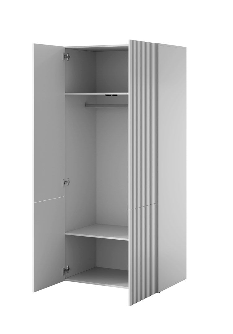 Armoire PAFOS 2D 90x55,5x198,5 blanc mat