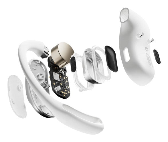 SHOKZ OpenFit Air Headset Wireless Ear-hook Calls/Music/Sport/Everyday Bluetooth White
