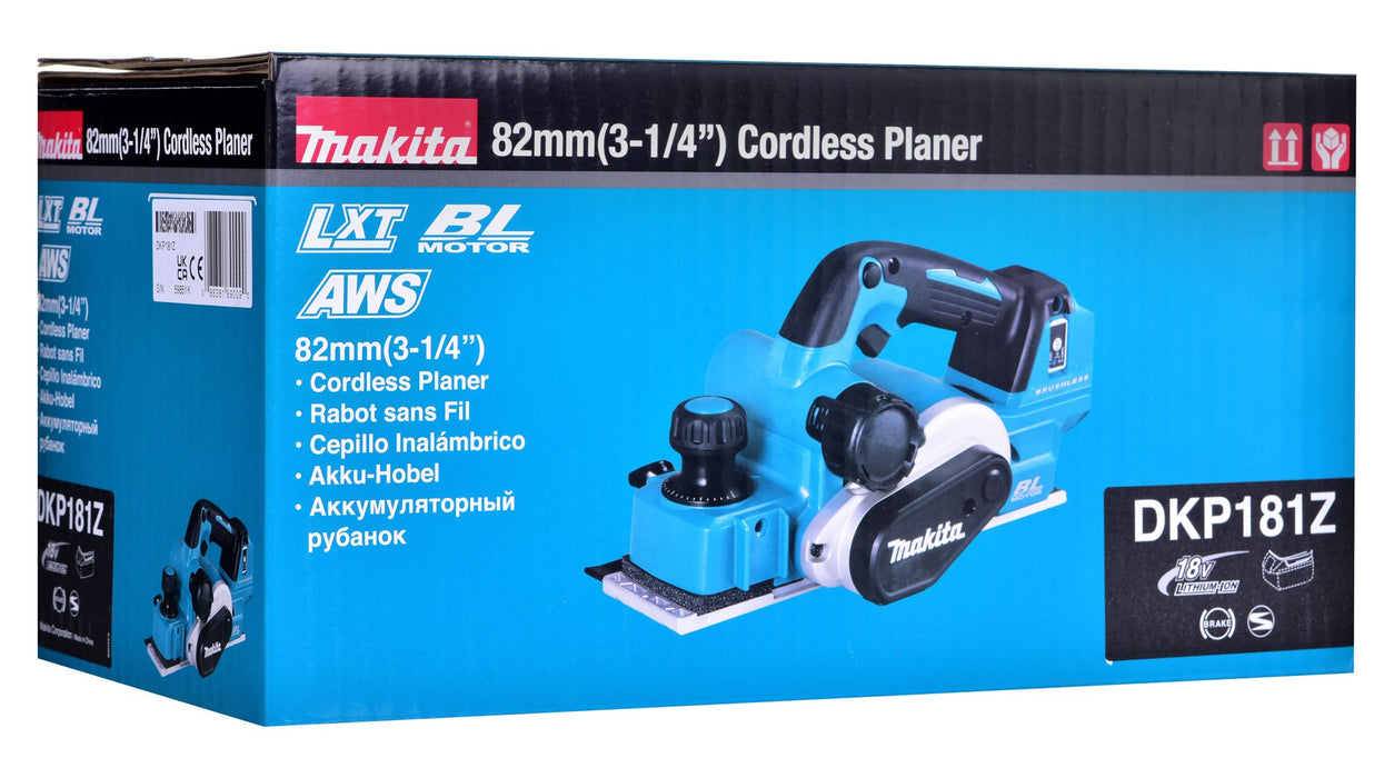 Makita DKP181Z power planer 12000 RPM Black,Blue