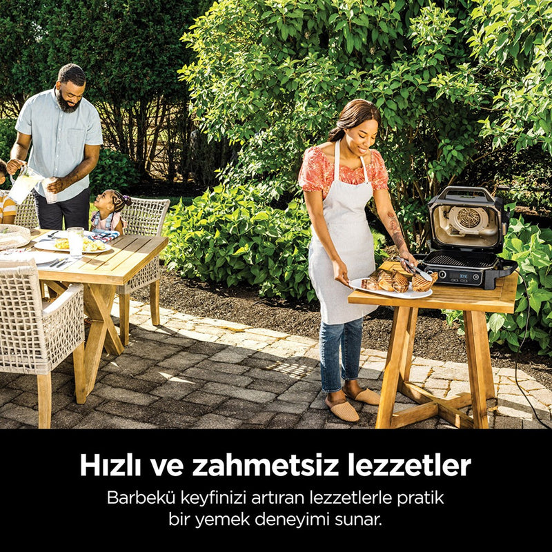 Ninja Woodfire Outdoor Grill contact grill