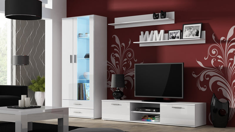 Cama display cabinet SOHO S6 2D2S white/white gloss