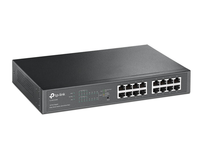 TP-Link Commutateur intelligent facile Gigabit 16 ports avec 8 ports PoE+